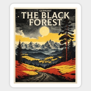 The Black Forest Germany Tourism Vintage Retro Sticker